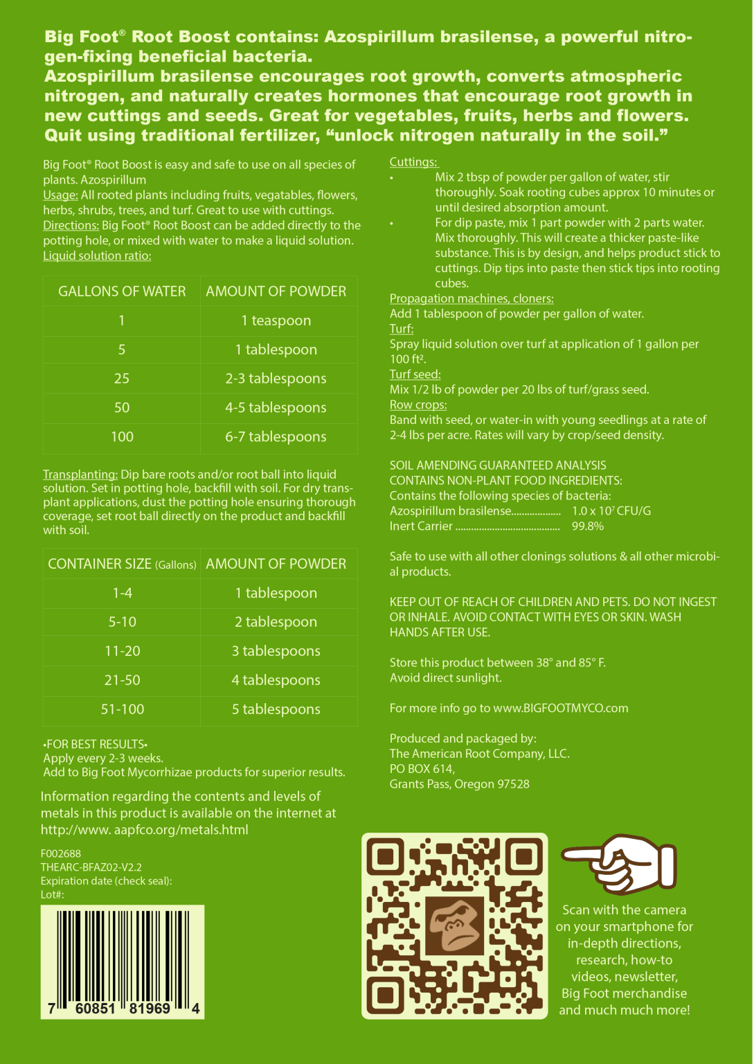 Big Foot Root Boost 10 oz