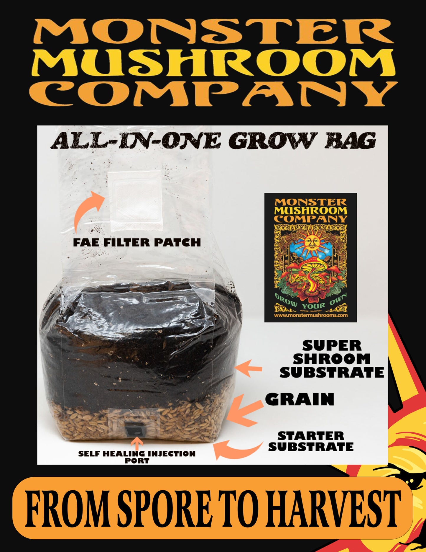 MMC All-in-One Mushroom Grow Bag 6lb