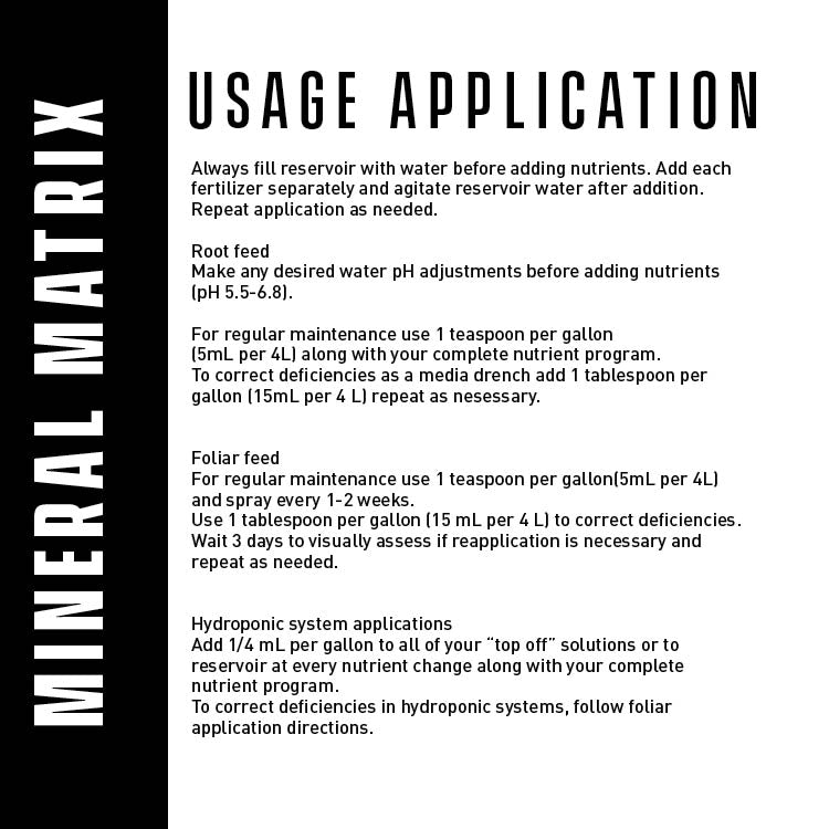 Mineral Matrix Organic Micronutrients qt
