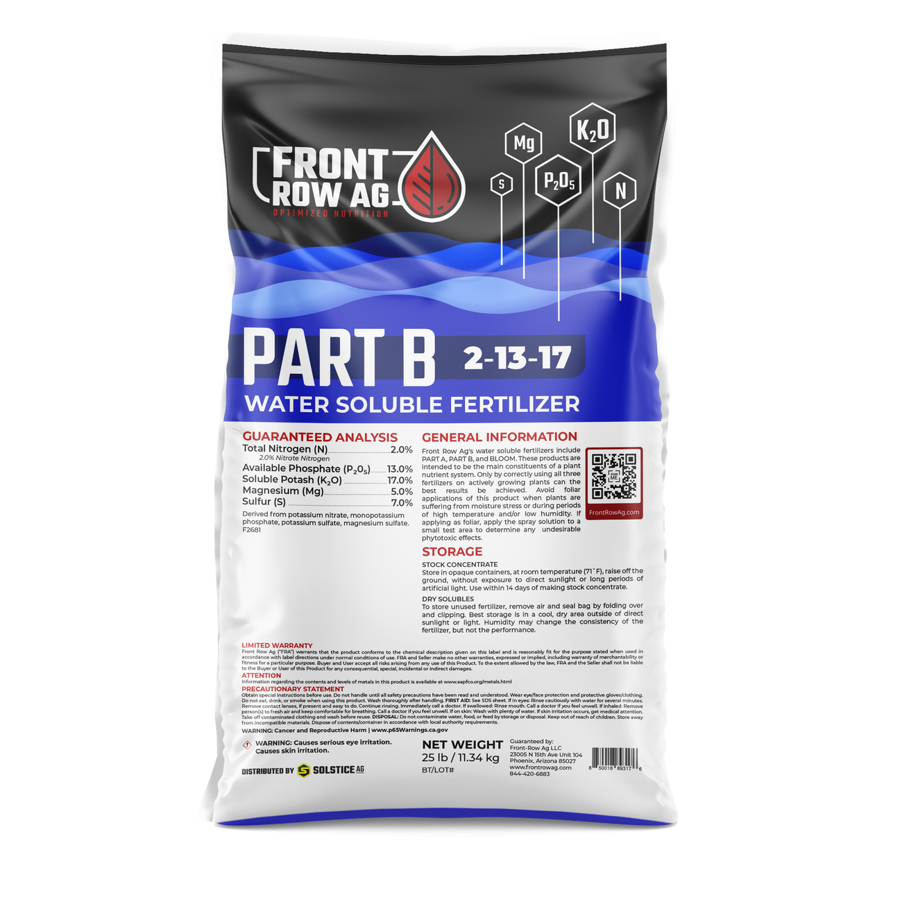 Front Row Ag Part B Dry 25lb.