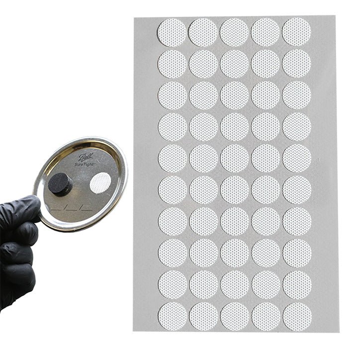 Adhesive Jar Filter Discs 5 pk