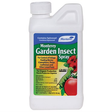 Monterey Organic Garden Insect Spray Concentrate with Spinosad OMRI Listed
