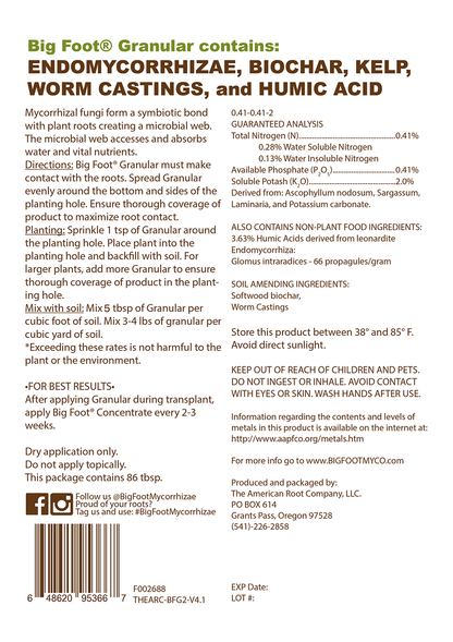 Big Foot Granular 4 oz