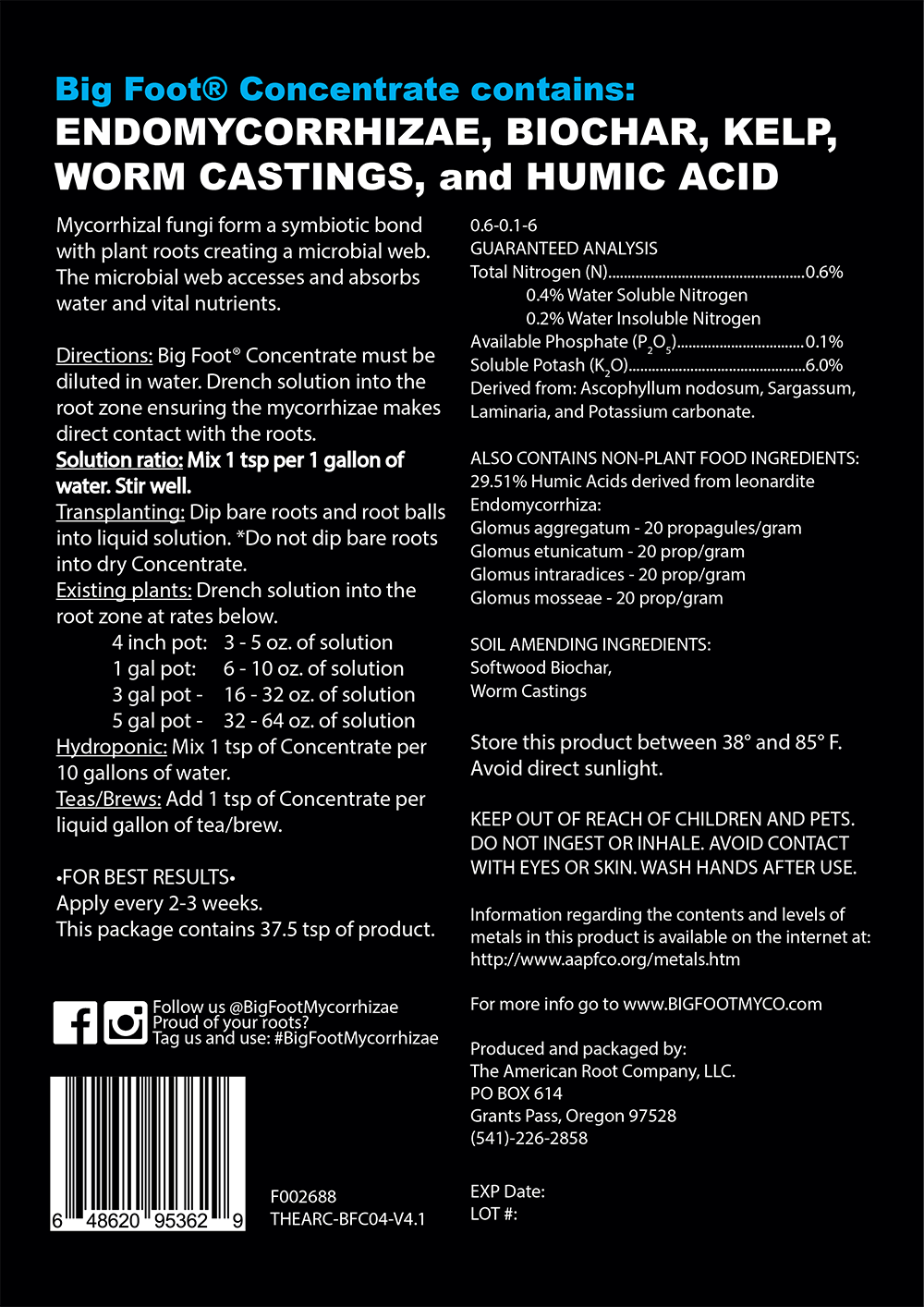 Big Foot Concentrate 4 oz