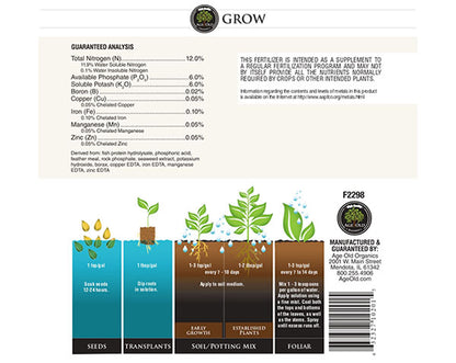 Age Old Grow 12-6-6 Vegetative Fertilizer