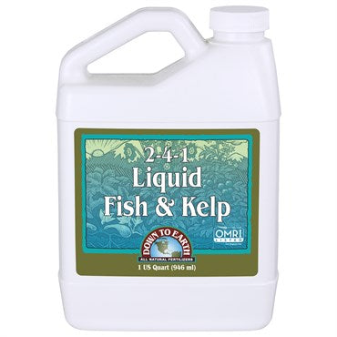 Down to Earth Liquid Fish & Kelp 2-4-1 32 oz