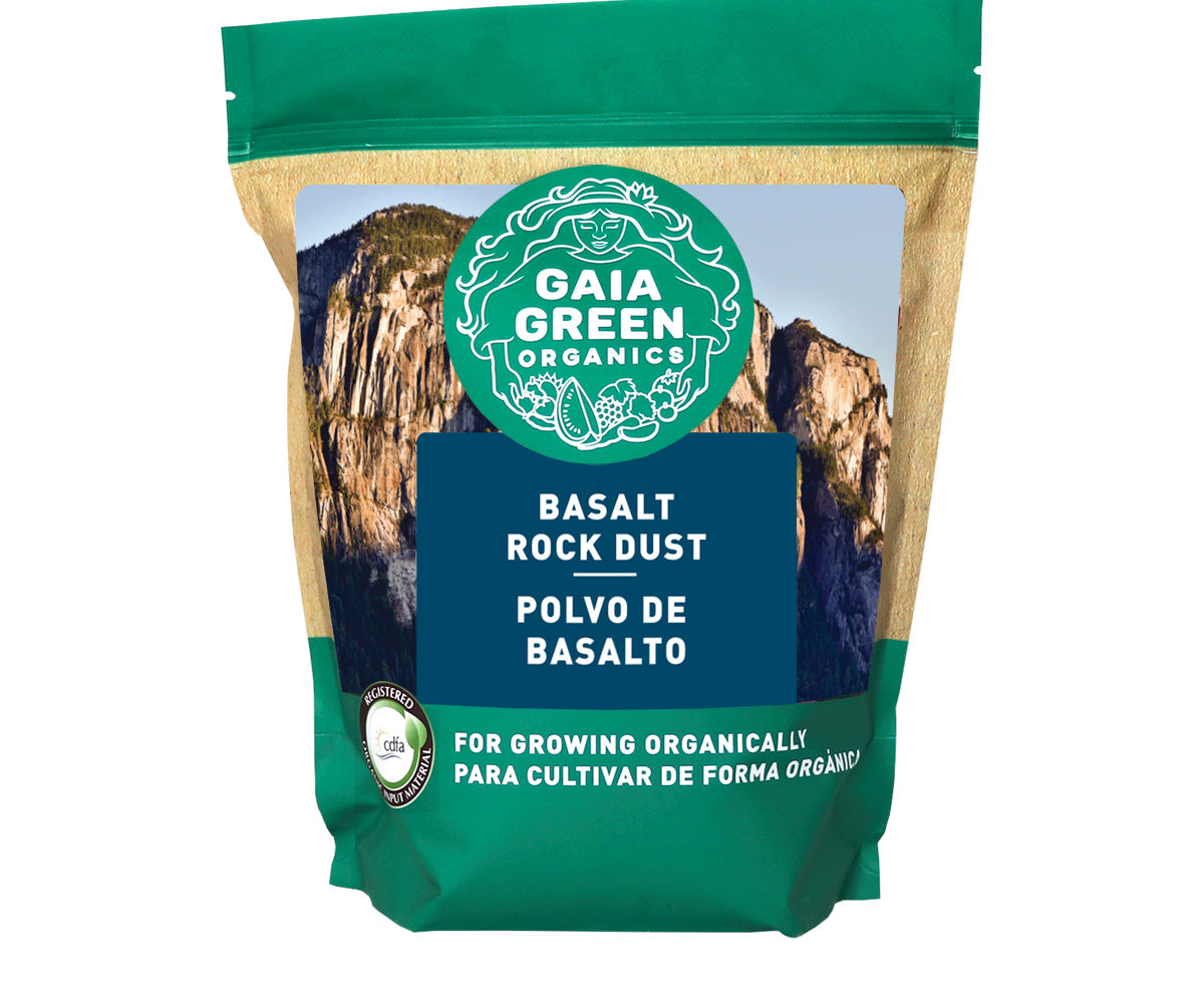 Gaia Green Basalt Rock Dust 2 kg Pouch