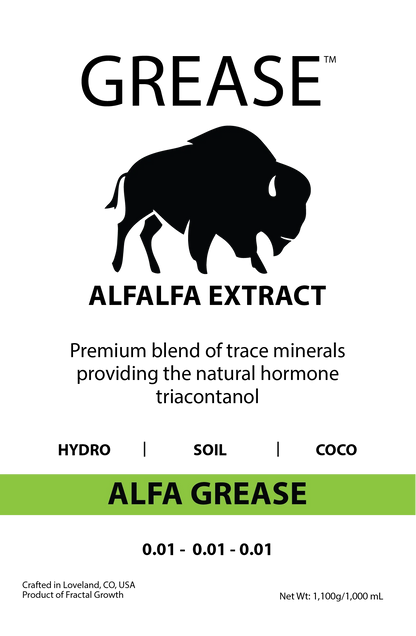 Alfa GREASE - Alfalfa Tea Extract for Yield Increase