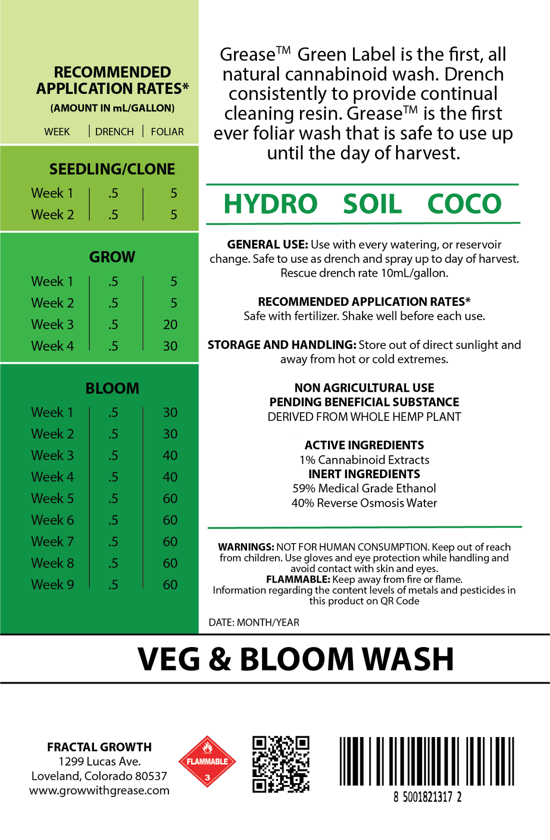 GREASE Green Label Plant Wash