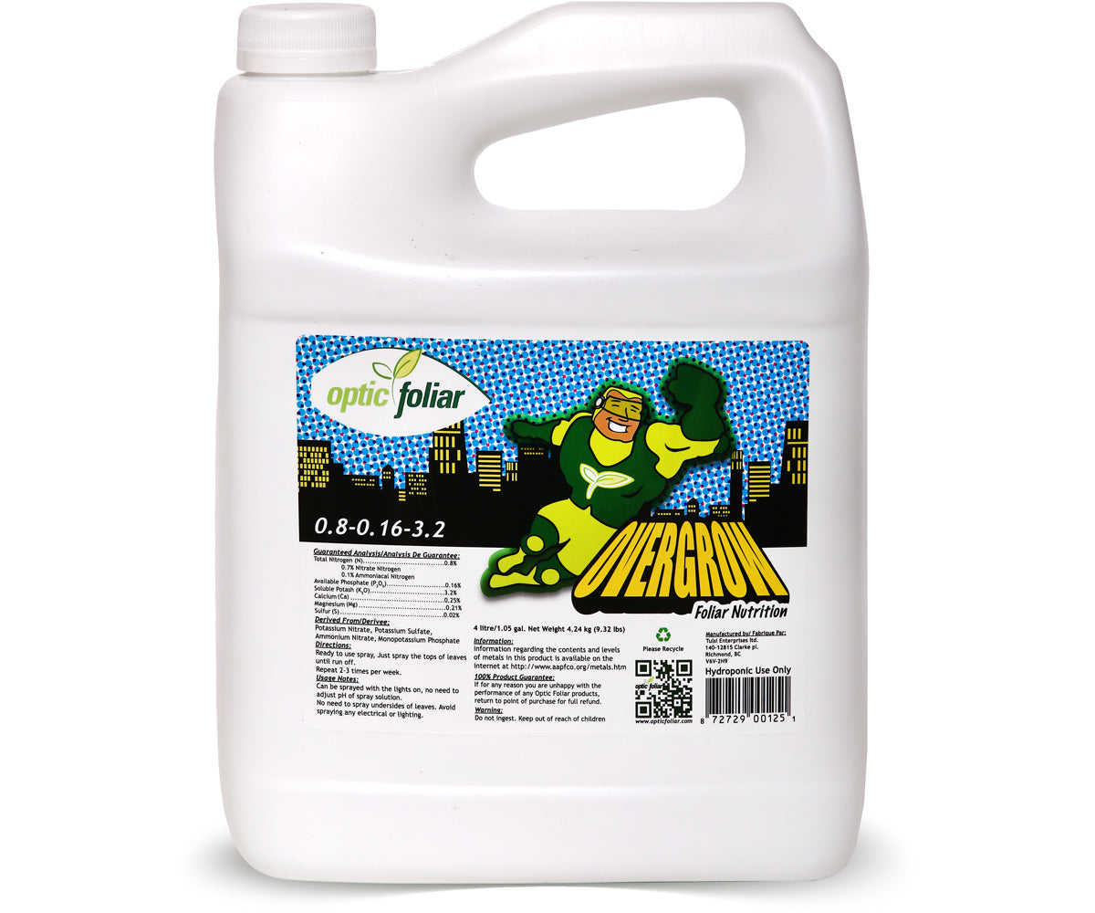 Optic Foliar OVERGROW 4L/1.05gal. RTU