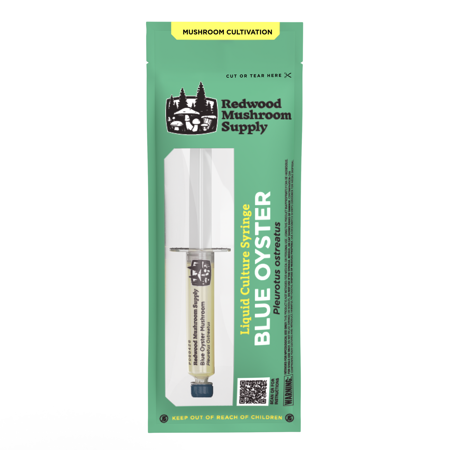 RMS Blue Oyster Liquid Culture Syringe