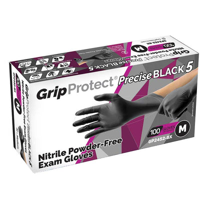 Grip Protect Black Nitrile Gloves Double X Large