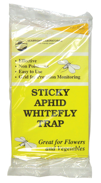 Yellow Sticky Traps for Aphids, Whiteflies and Fungus Gnats (5 pack)