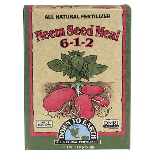 Down To Earth Neem Seed Meal - 5 lbs - Fort Collins Mountain Lion Garden Supply